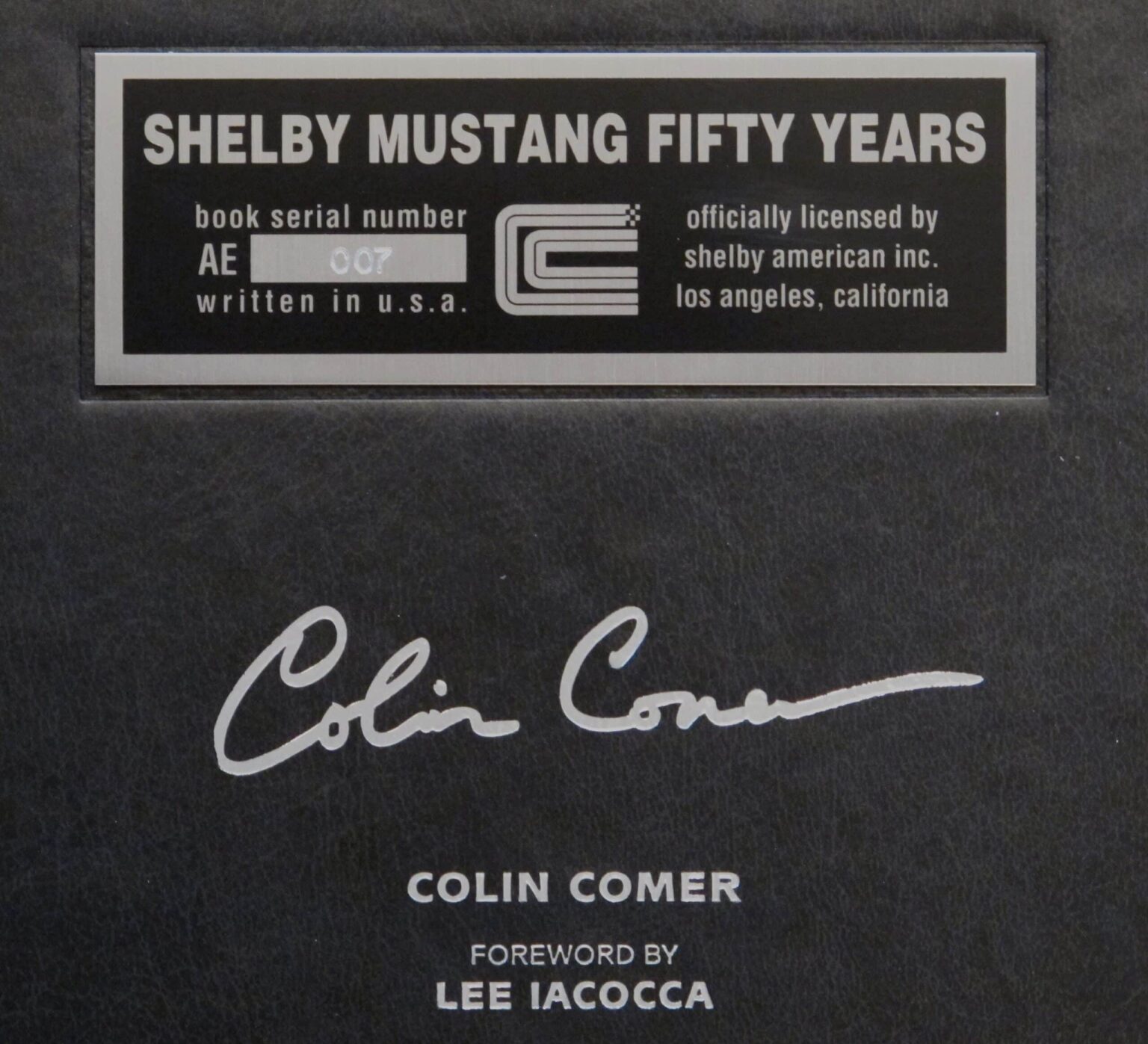 Shelby Mustang Fifty Years - Author's Edition - Colin Comer Books